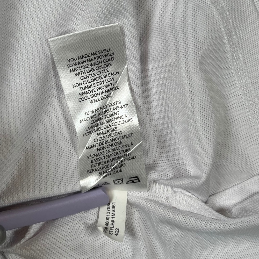 Travis‎ Mathew Polo Shirt Mens XXL White Stars Stripes Patriotic Golf Athleisure - Picture 11 of 11